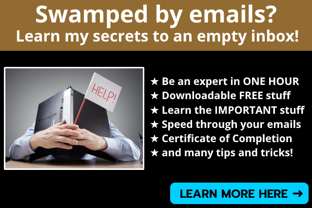 Overloaded by emails? Need help? Learn more by clicking